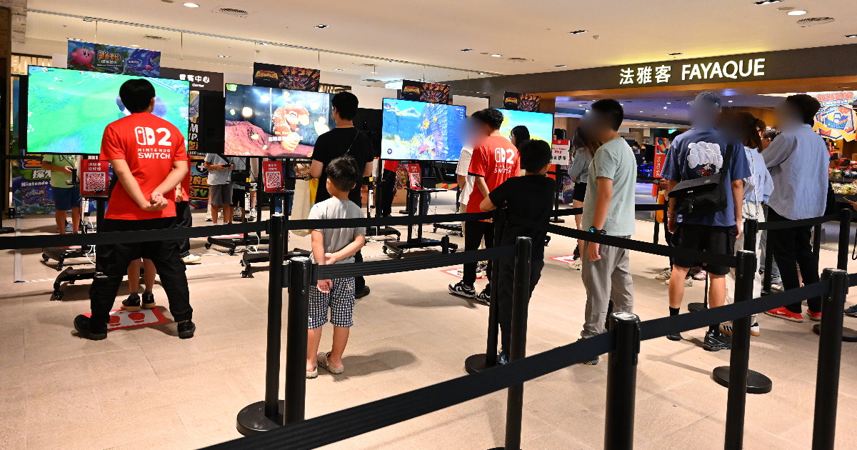 全新主機搶先玩！免費體驗「任天堂 SWITCH2」就在台中新光三越