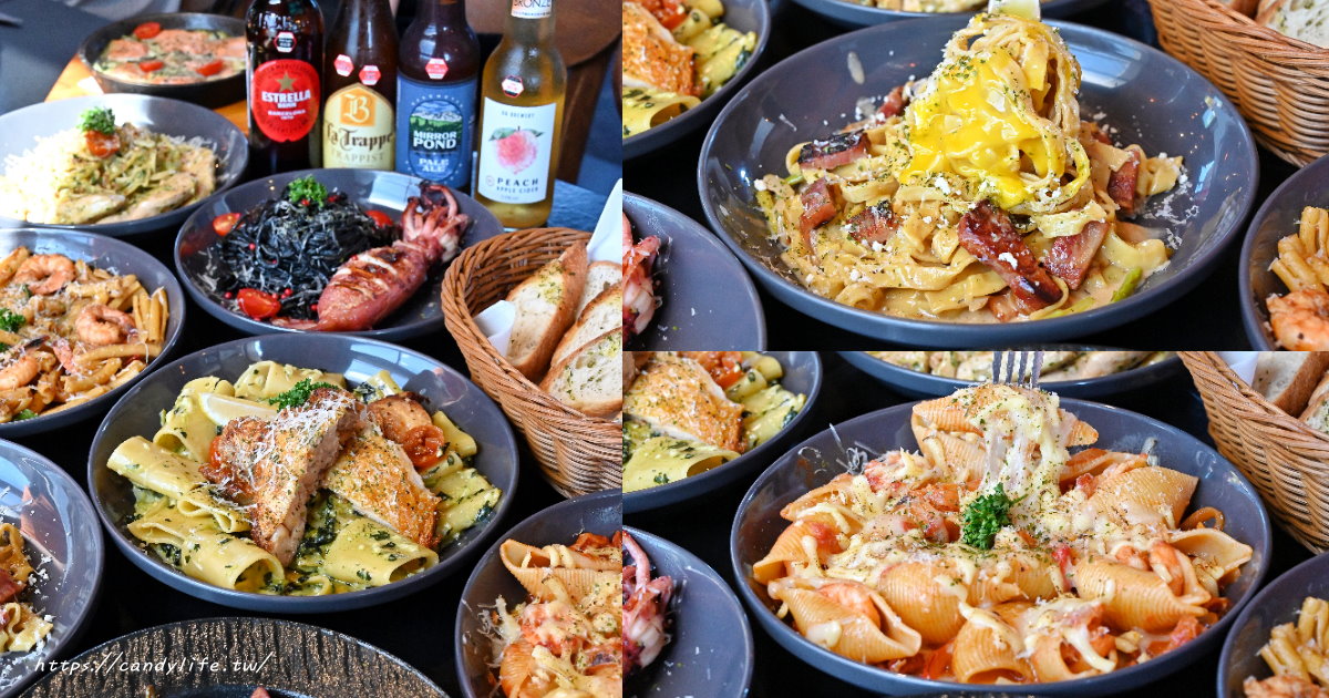 ABV閣樓餐酒館板橋府中店｜隱身在高樓中歐陸餐酒館，主打多款特造型義大利麵，尾牙春酒優惠開跑