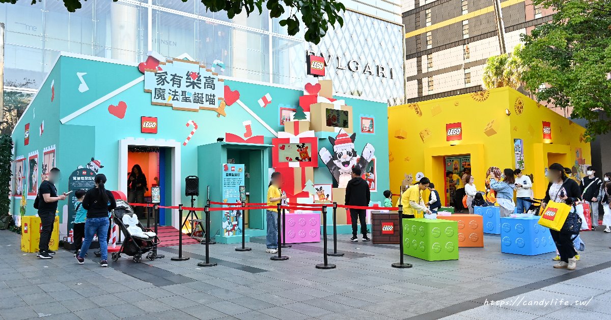 2025台中聖誕免費景點｜超萌樂高魔法喵降臨！台中大遠百樂高聖誕樹必拍攻略