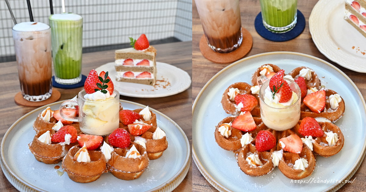 Wednesday’s Flavor 小週末｜隱身巷弄中的絕美玻璃屋咖啡館，主打水滴型麻糬鬆餅，台中下午茶推薦