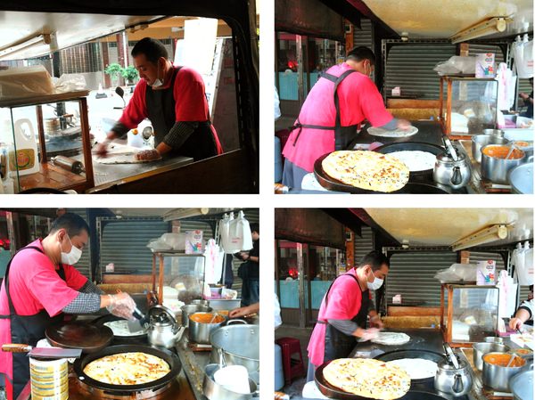 正宗傳統蔥油餅：〖台中│美食〗正宗傳統蔥油餅 ❤ 手工厚實，外皮酥脆，香氣十足，讓人難以忘懷的傳統小吃~~